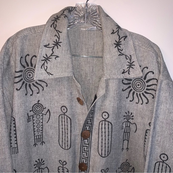 Venus Imports 100% Cotton Oversized Jacket Grey XL - Picture 8 of 9